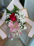 Single Roses Hand Ties